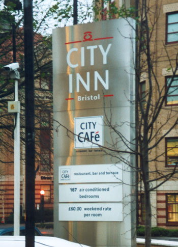 Hotel Signs for City Inn